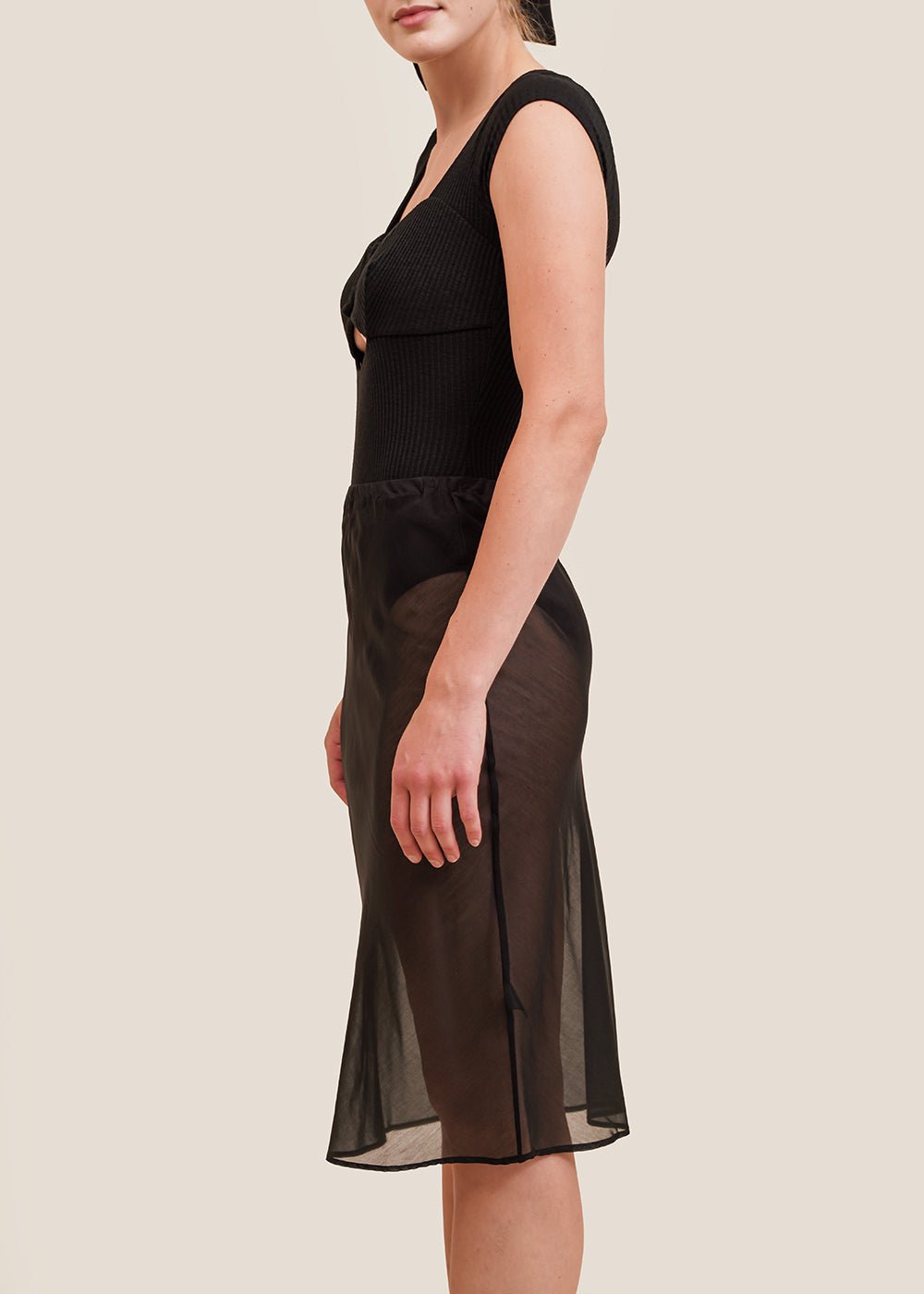 Angie Bauer Black Sarah Bodysuit - New Classics Studios Sustainable Ethical Fashion Canada