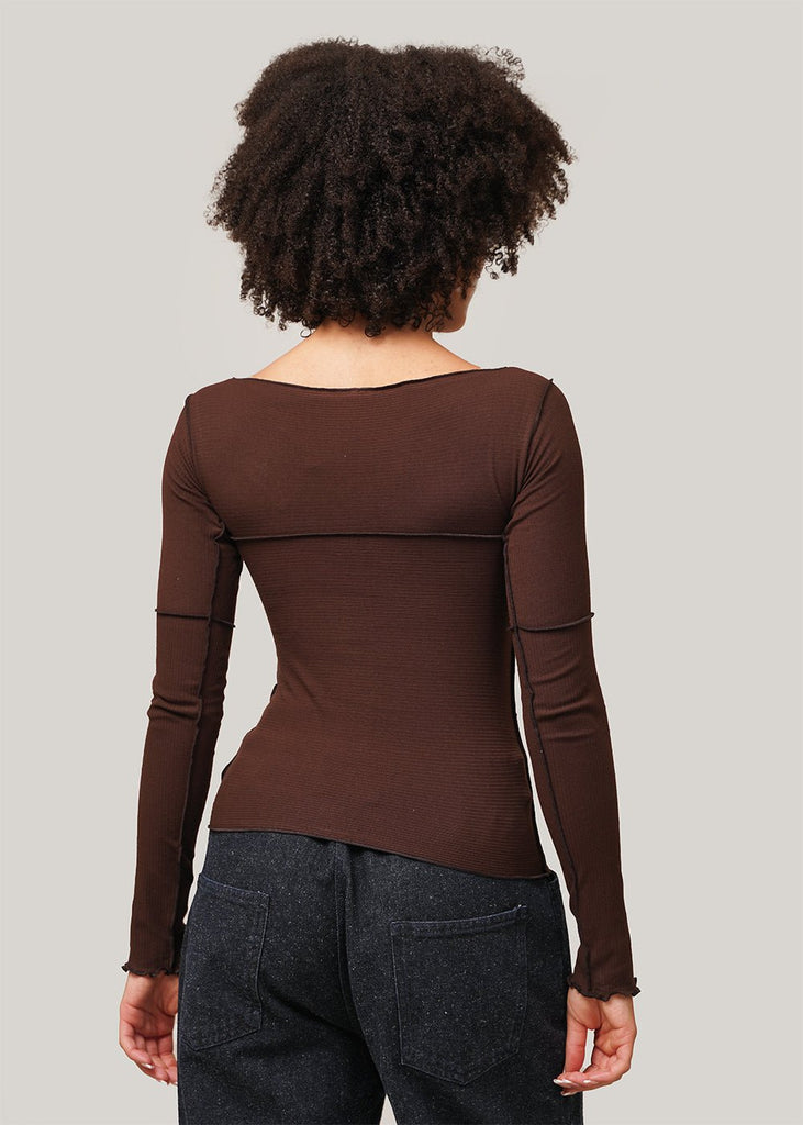 AMBIANCE APPAREL AMBIANCE RIB LONG SLEEVE TOP 73093 - Michael's