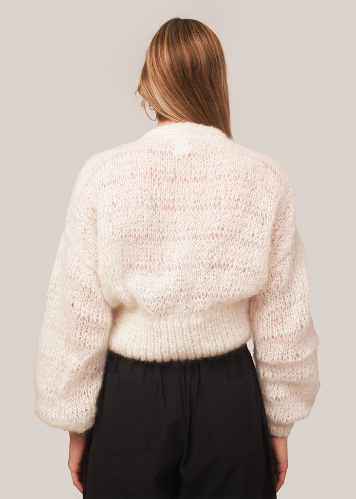 Annie Cardigan in Cream by FRISSON KNITS – New Classics Studios