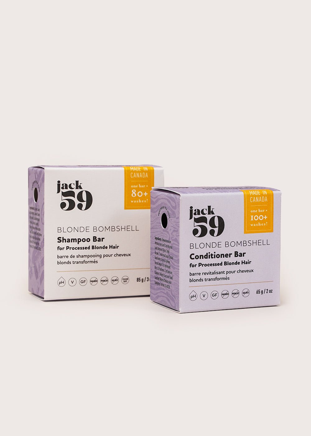 Jack59 Blonde Bombshell Conditioner Bar - New Classics Studios Sustainable Ethical Fashion Canada