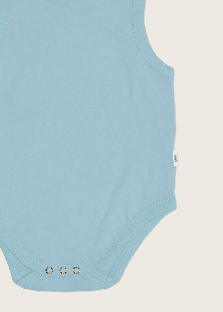 Powder Blue Baby Singlet Onesie