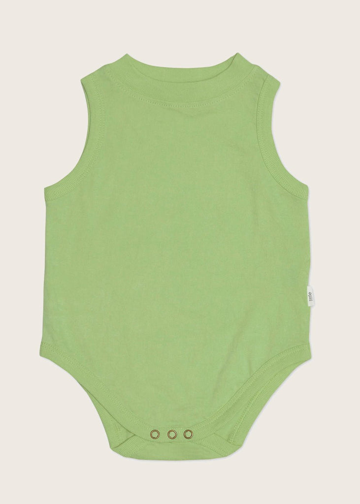 Little Elinor by NICO Sage Baby Singlet Onesie - New Classics Studios Sustainable Ethical Fashion Canada
