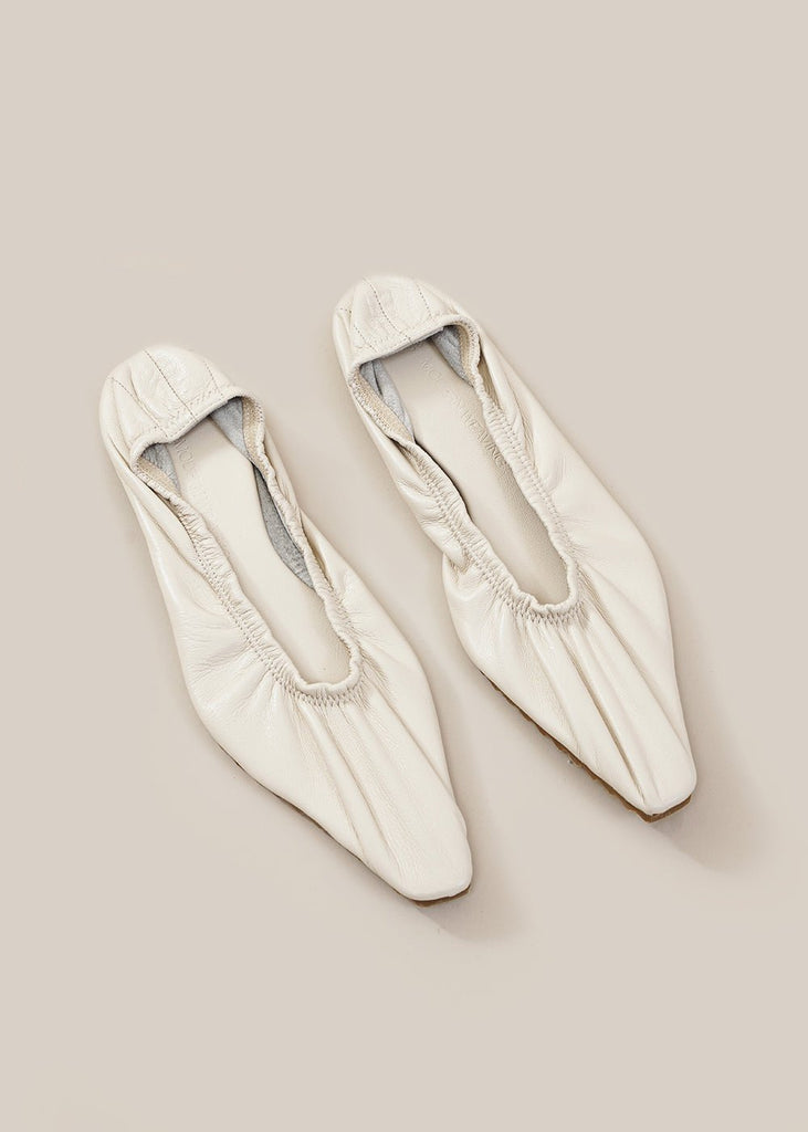 Modern Weaving Creme Ballet Flat - New Classics Studios Sustainable Ethical Fashion Canada
