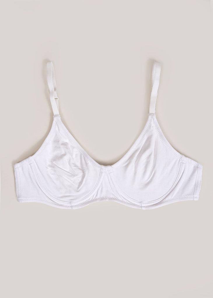 W210 C40 White Camp Tricot And Lace Soft Cup at  Women's Clothing  store: Bras