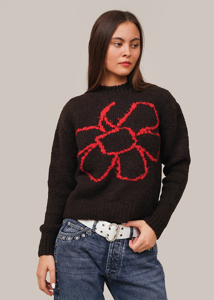 Paloma Wool Brown Floreke Sweater - New Classics Studios Sustainable Ethical Fashion Canada