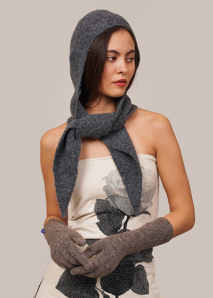 Paloma Wool Grey Coucou Scarf - New Classics Studios Sustainable Ethical Fashion Canada