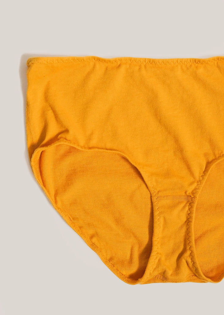 CLZOUD Underware Femininity Orange Polyester Women's High Waist