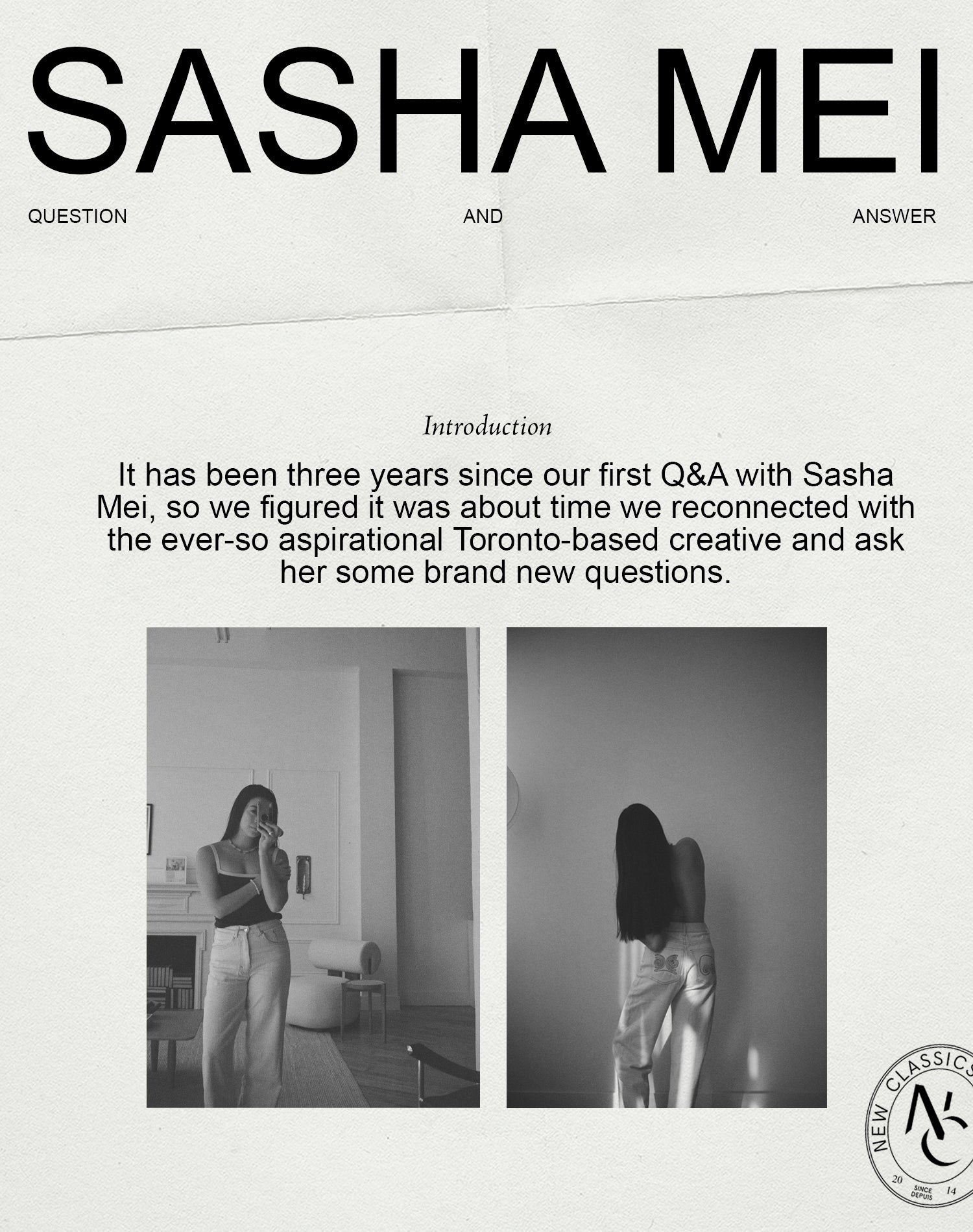 Q&A • Sasha Mei Pt 2