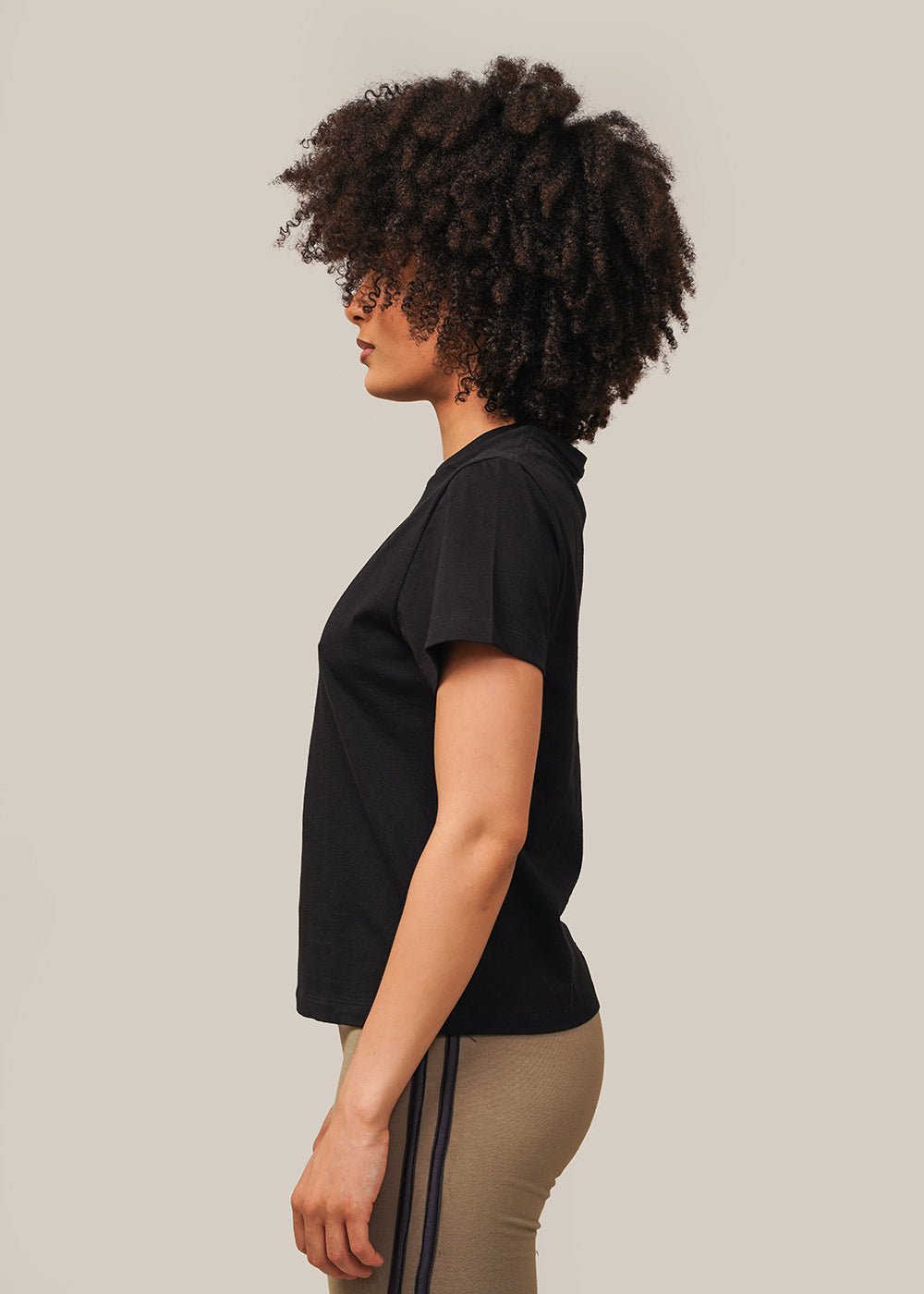 AMOMENTO Black Basic T-Shirt - New Classics Studios Sustainable Ethical Fashion Canada