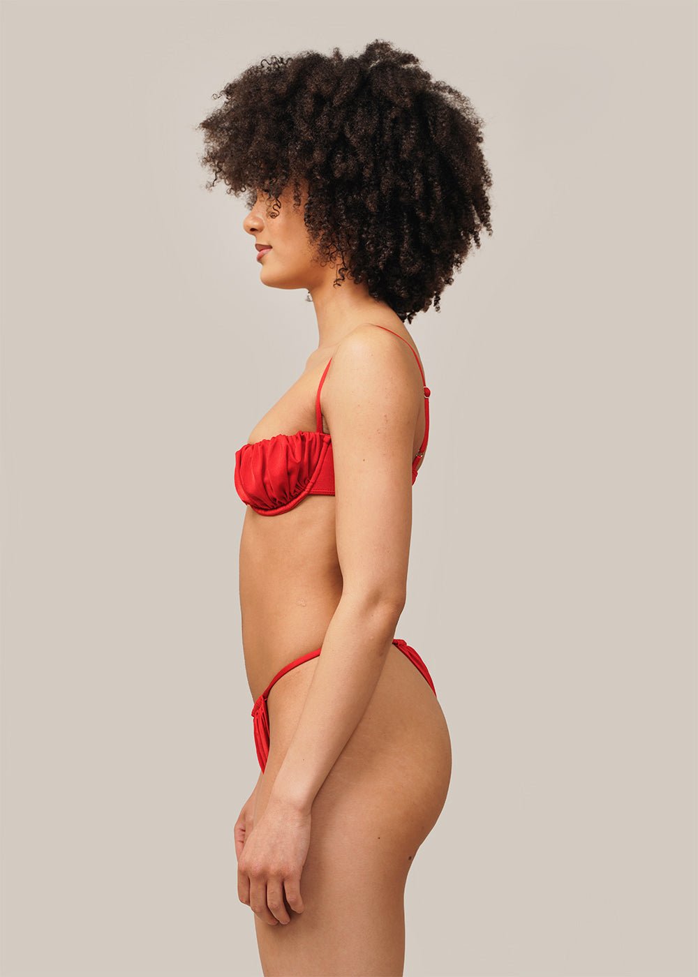 Belle The Label Red Sakina Bikini Top - New Classics Studios Sustainable Ethical Fashion Canada