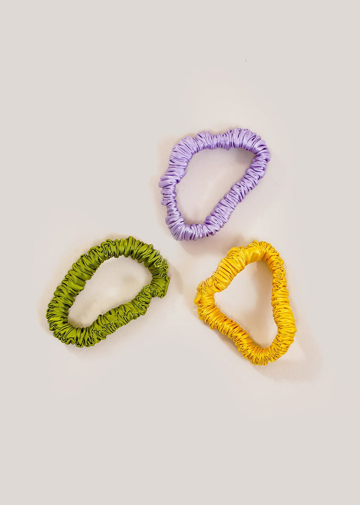 Bronze Age Super Sport Scrunchie (Green, Lilac, Yellow) - New Classics Studios Sustainable Ethical Fashion Canada