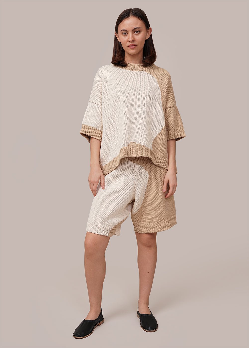Cordera Bicolour Cotton Sweater - New Classics Studios Sustainable Ethical Fashion Canada