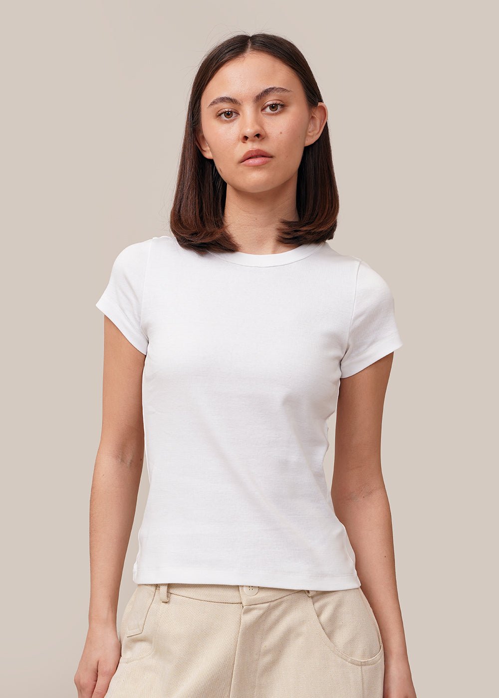 FLORE FLORE White Car Baby Tee - New Classics Studios Sustainable Ethical Fashion Canada