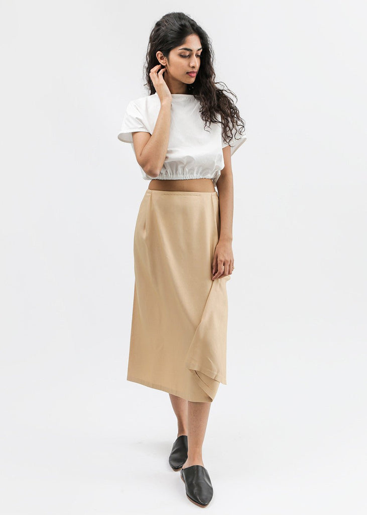 Kaarem Patches Midi Skirt - New Classics Studios Sustainable Ethical Fashion Canada