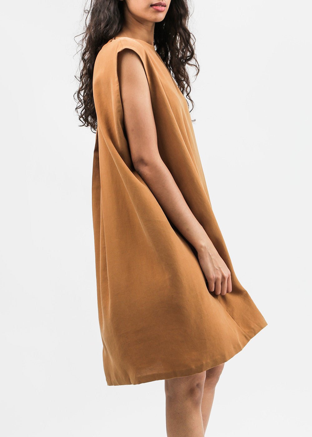 Kaarem Slab Back Pleat Sleeveless Dress - New Classics Studios Sustainable Ethical Fashion Canada