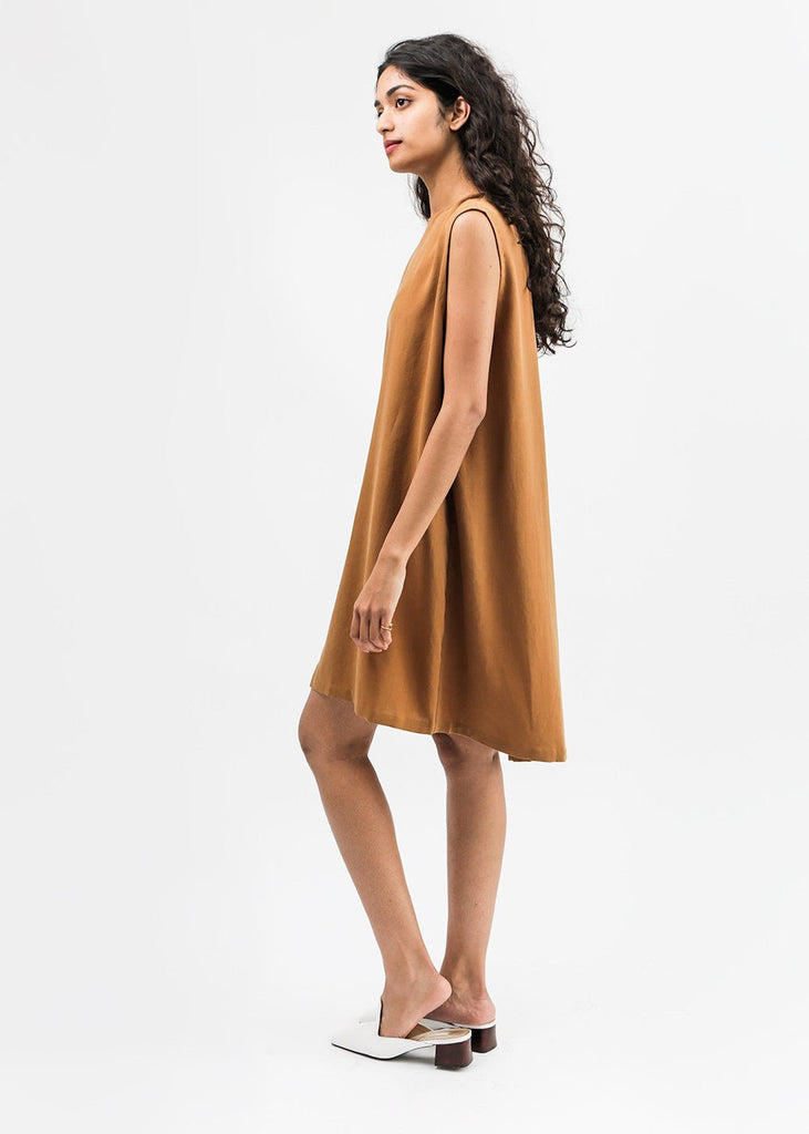 Kaarem Slab Back Pleat Sleeveless Dress - New Classics Studios Sustainable Ethical Fashion Canada