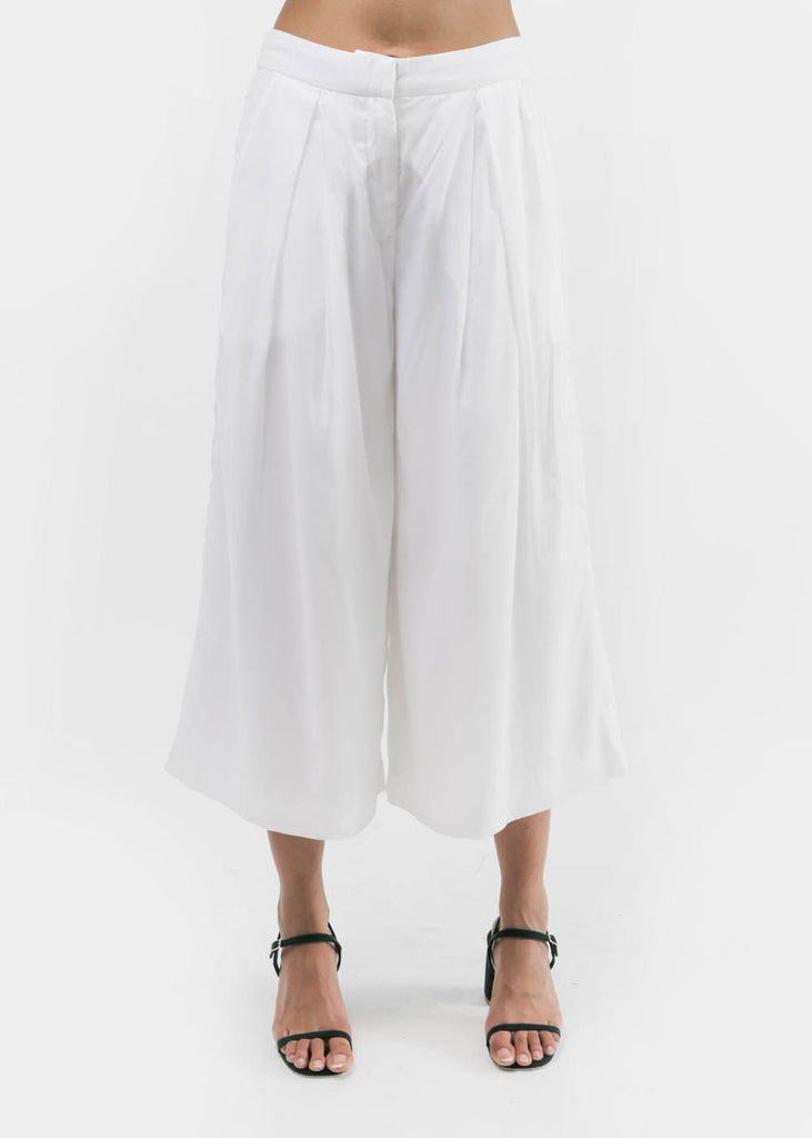 Suzanne Rae Wide Leg Cropped Pants - New Classics Studios Sustainable Ethical Fashion Canada