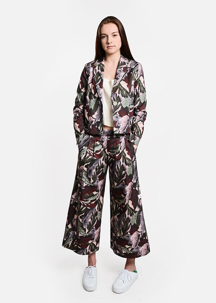 Svilu Palm Print Blazer - New Classics Studios Sustainable Ethical Fashion Canada