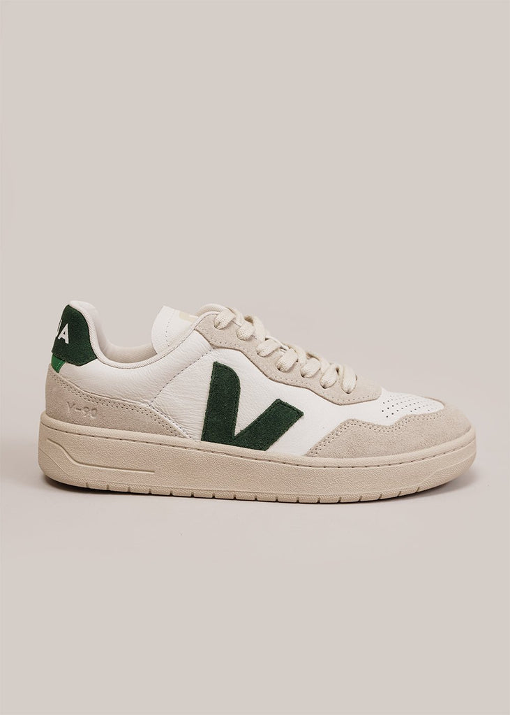 Veja Extra-White Cyprus V-90 Sneakers - New Classics Studios Sustainable Ethical Fashion Canada