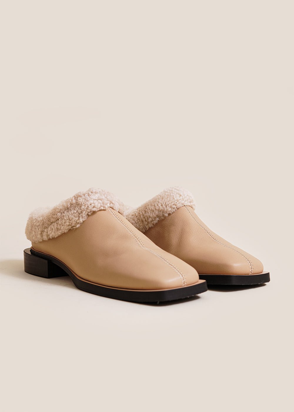 About Arianne Soft Sand Tea Mules - New Classics Studios Sustainable Ethical Fashion Canada