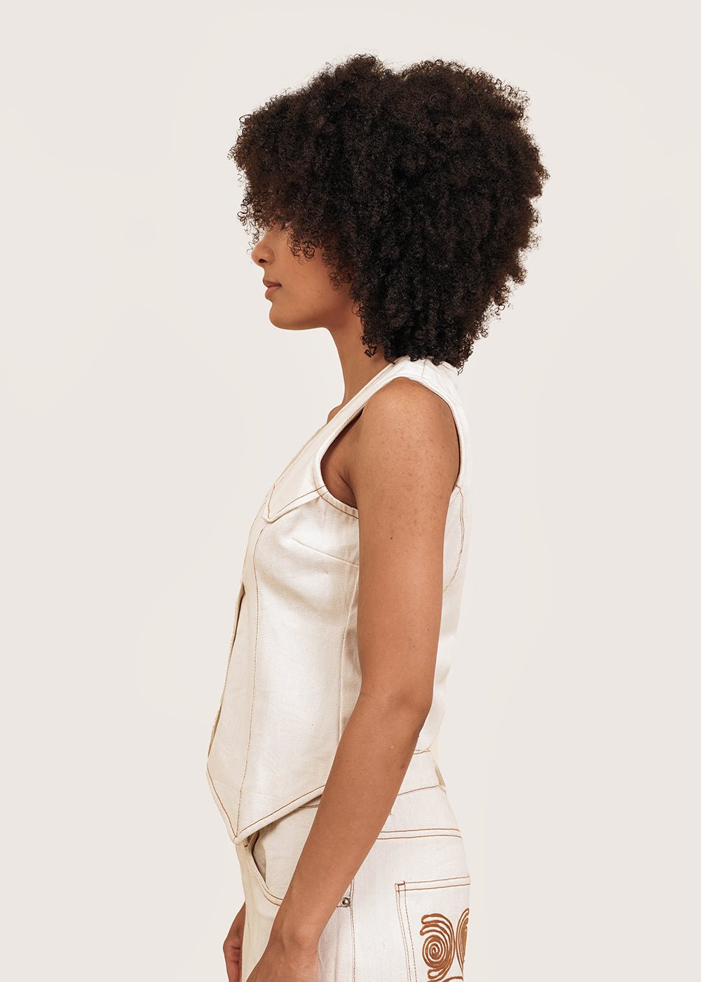 Ajaie Alaie Undyed Vest - New Classics Studios Sustainable Ethical Fashion Canada