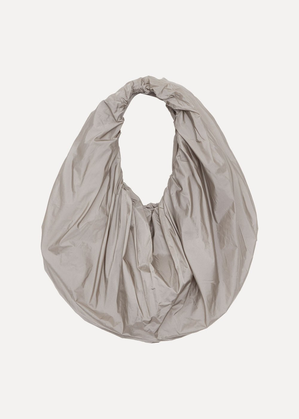 AMOMENTO Grey Shirring Tote Bag - New Classics Studios Sustainable Ethical Fashion Canada