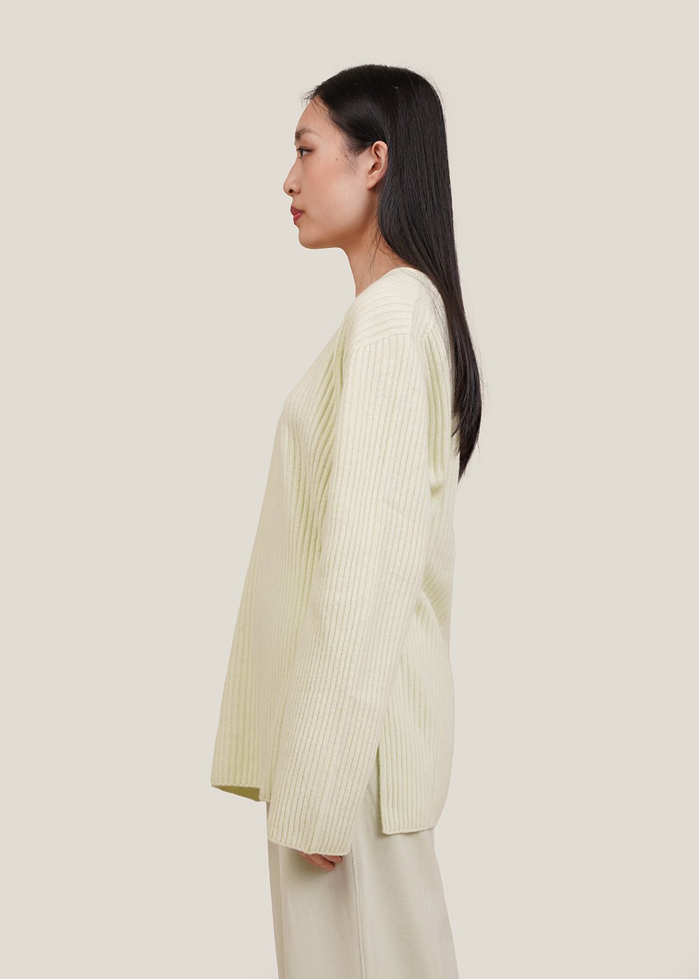 AMOMENTO Whole Garment Rib Knit Sweater - New Classics Studios Sustainable Ethical Fashion Canada