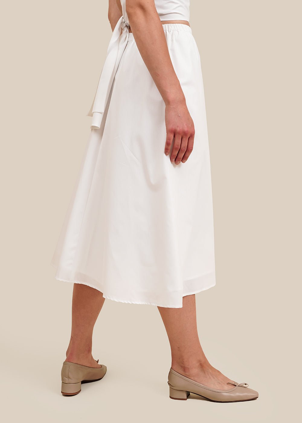 Angie Bauer White Corsica Skirt - New Classics Studios Sustainable Ethical Fashion Canada