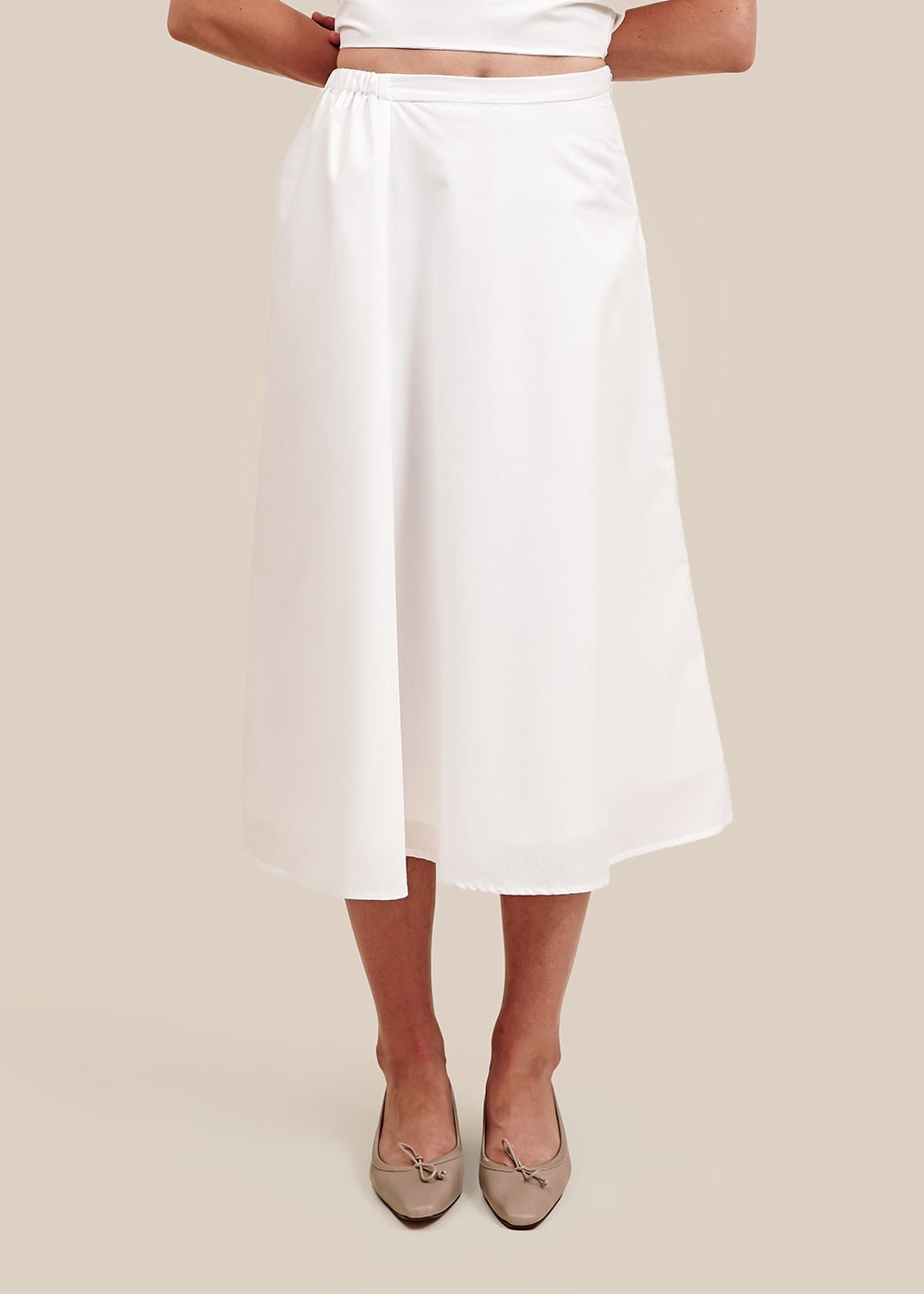 Angie Bauer White Corsica Skirt - New Classics Studios Sustainable Ethical Fashion Canada