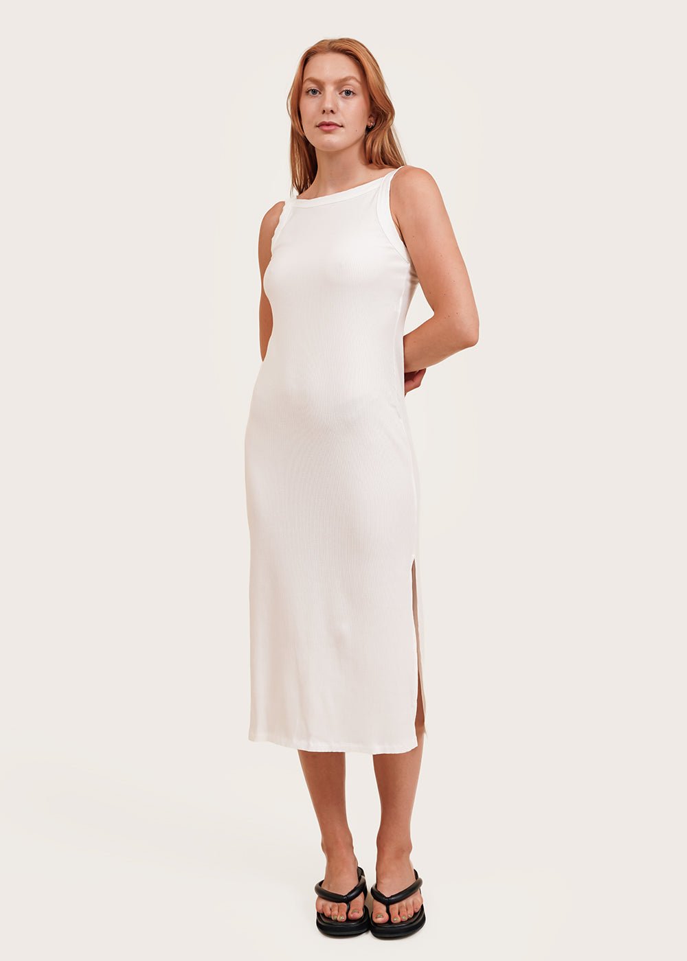 Angie Bauer White Holland Dress - New Classics Studios Sustainable Ethical Fashion Canada