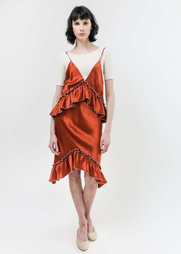 Arcana NYC Paprika Lilith Convertible Slip Dress - New Classics Studios Sustainable Ethical Fashion Canada