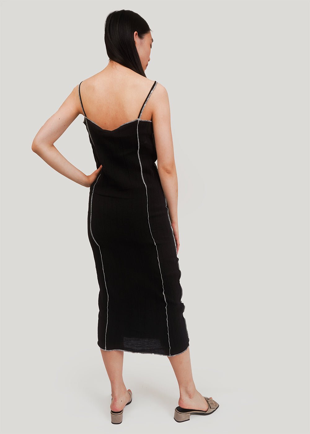 Shok Slip Dress in Black by BASERANGE – New Classics Studios