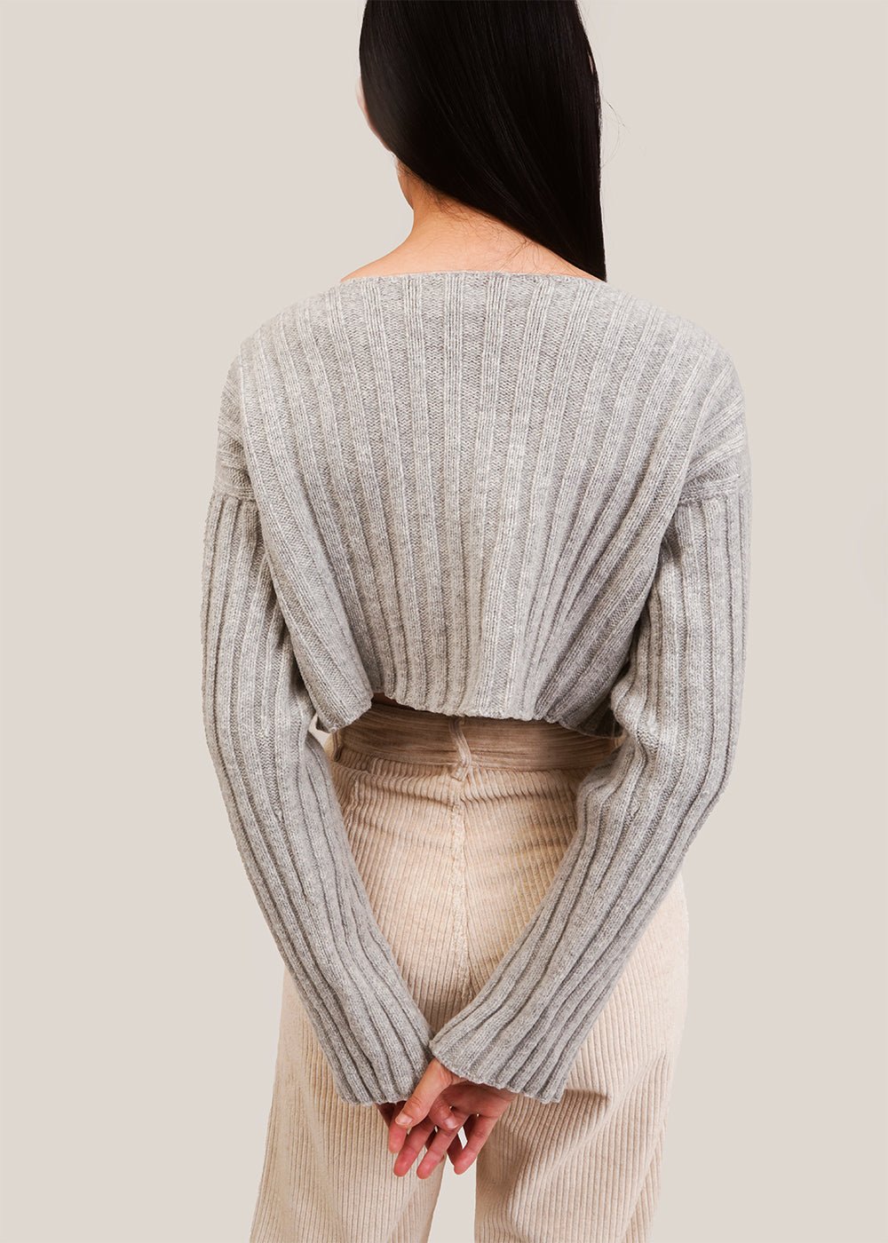 Baserange Grey Melange Macau Sweater - New Classics Studios Sustainable Ethical Fashion Canada