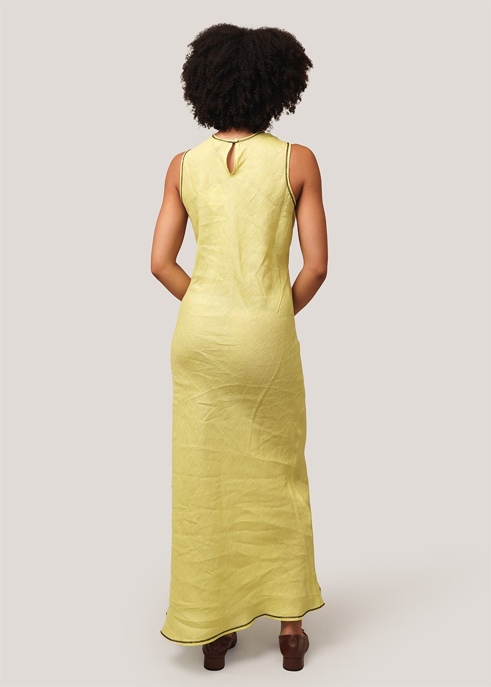 Baserange Lime Dydine Tank Dress - New Classics Studios Sustainable Ethical Fashion Canada