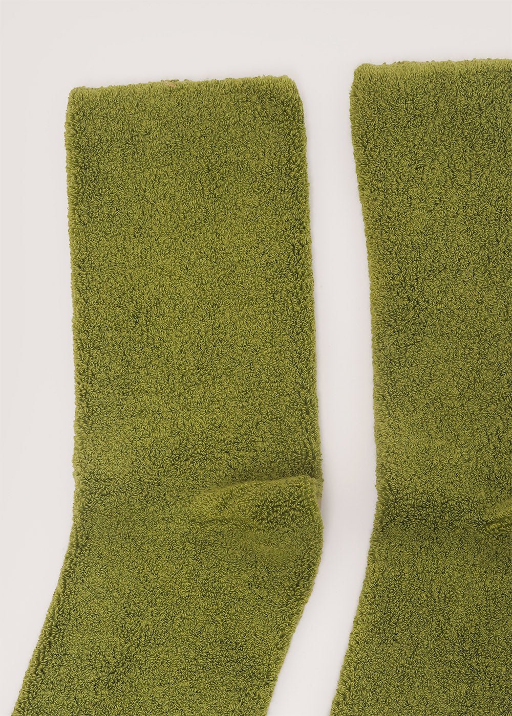 Baserange Mun Green Buckle Overankle Socks - New Classics Studios Sustainable Ethical Fashion Canada