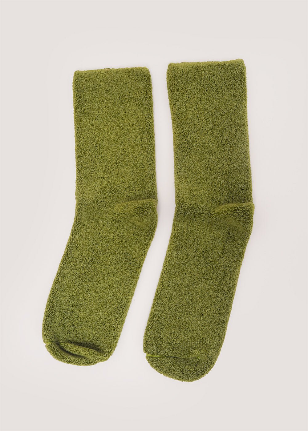 Baserange Mun Green Buckle Overankle Socks - New Classics Studios Sustainable Ethical Fashion Canada