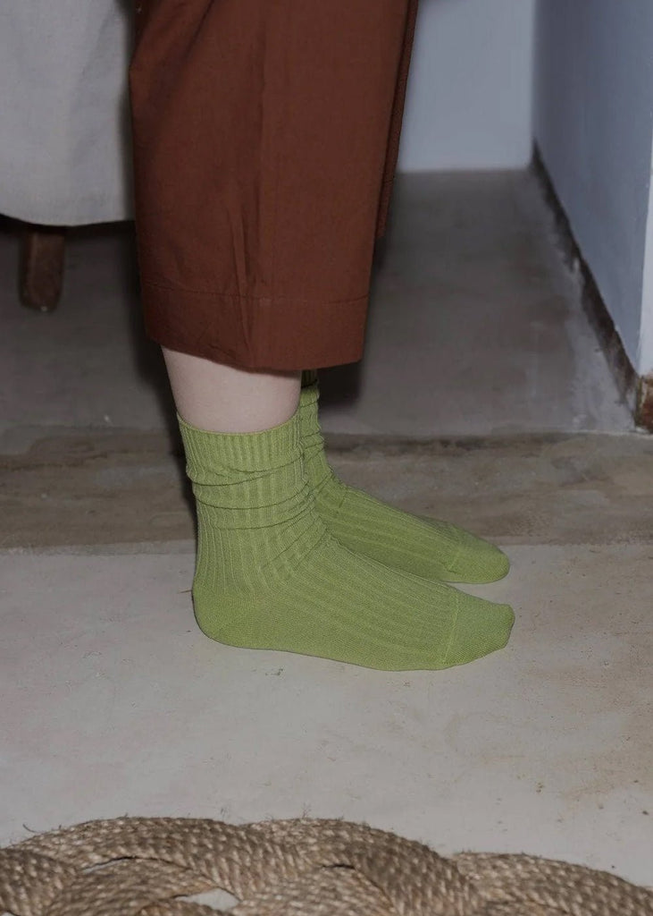 Rib Overankle Socks in Undyed by BASERANGE – New Classics Studios