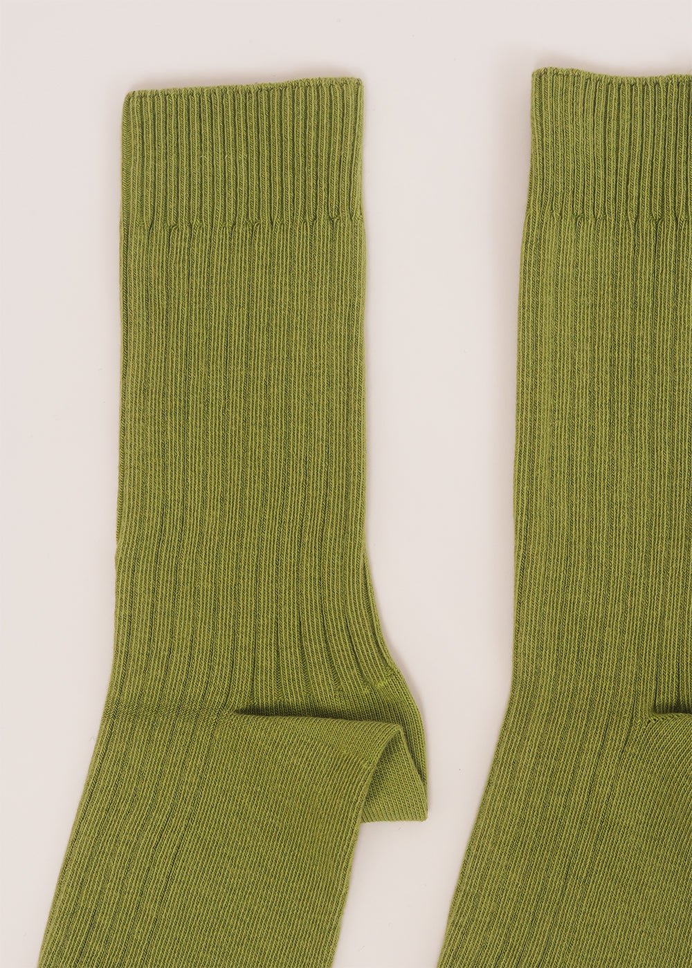 Baserange Mun Green Rib Ankle Socks - New Classics Studios Sustainable Ethical Fashion Canada