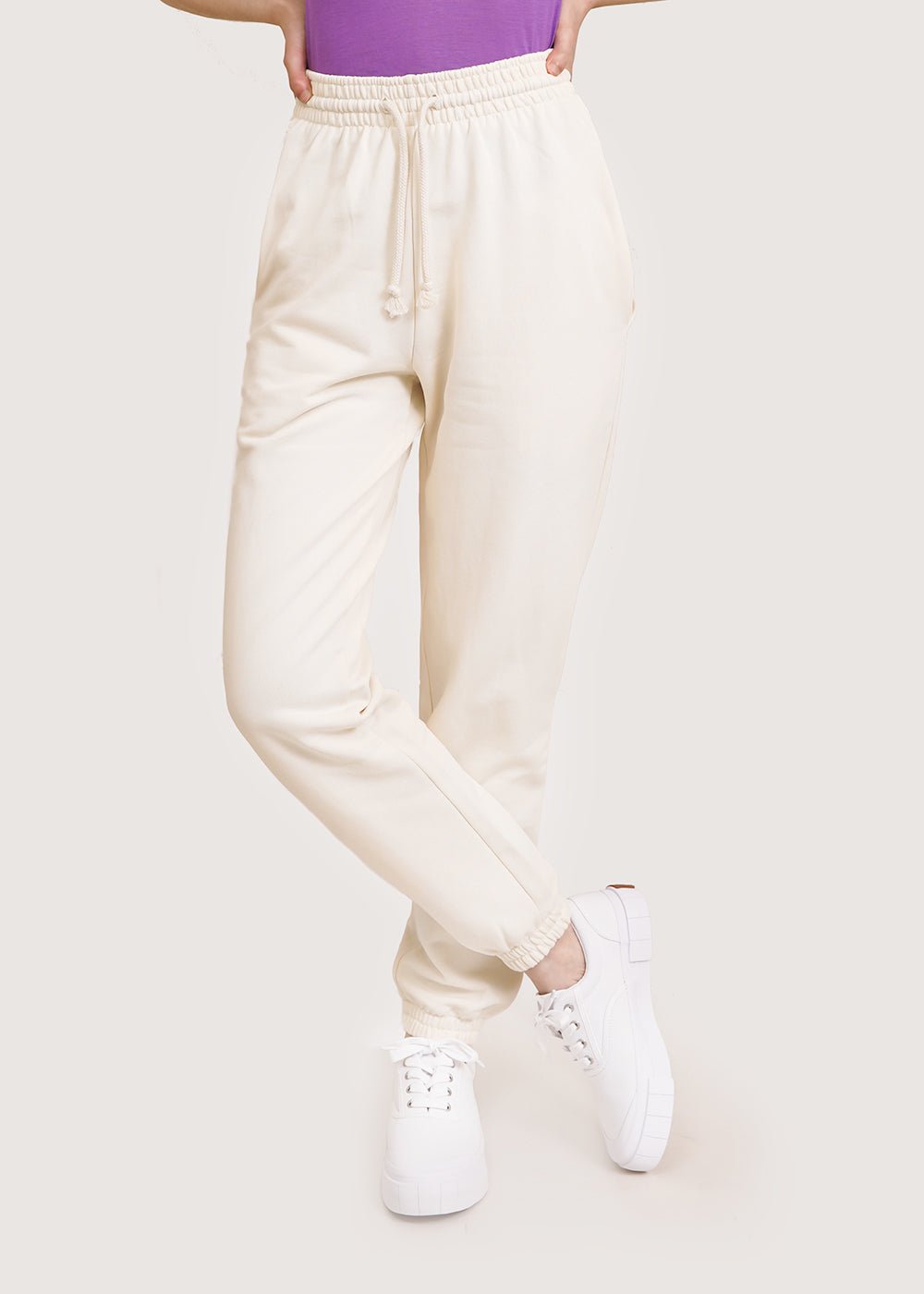 Baserange Off-White Sweat Pants - New Classics Studios Sustainable Ethical Fashion Canada