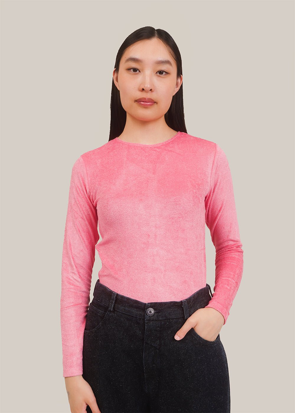 Omo Longsleeve Shirt in Zui Pink by BASERANGE – New Classics Studios