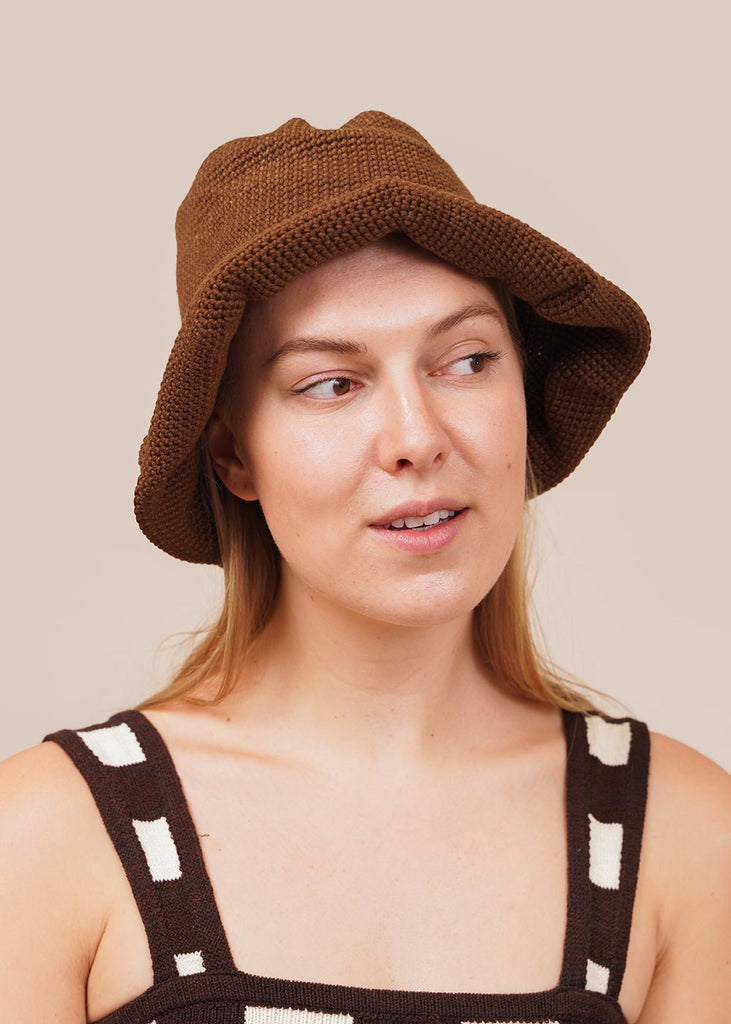 Belle The Label Carob Isla Hat - New Classics Studios Sustainable Ethical Fashion Canada
