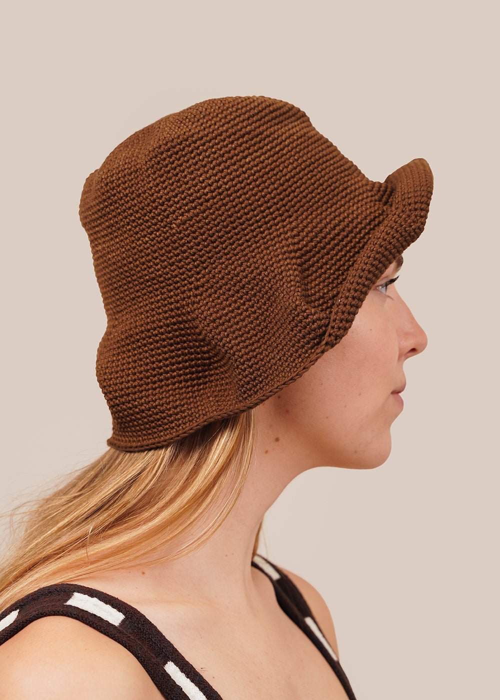 Belle The Label Carob Isla Hat - New Classics Studios Sustainable Ethical Fashion Canada