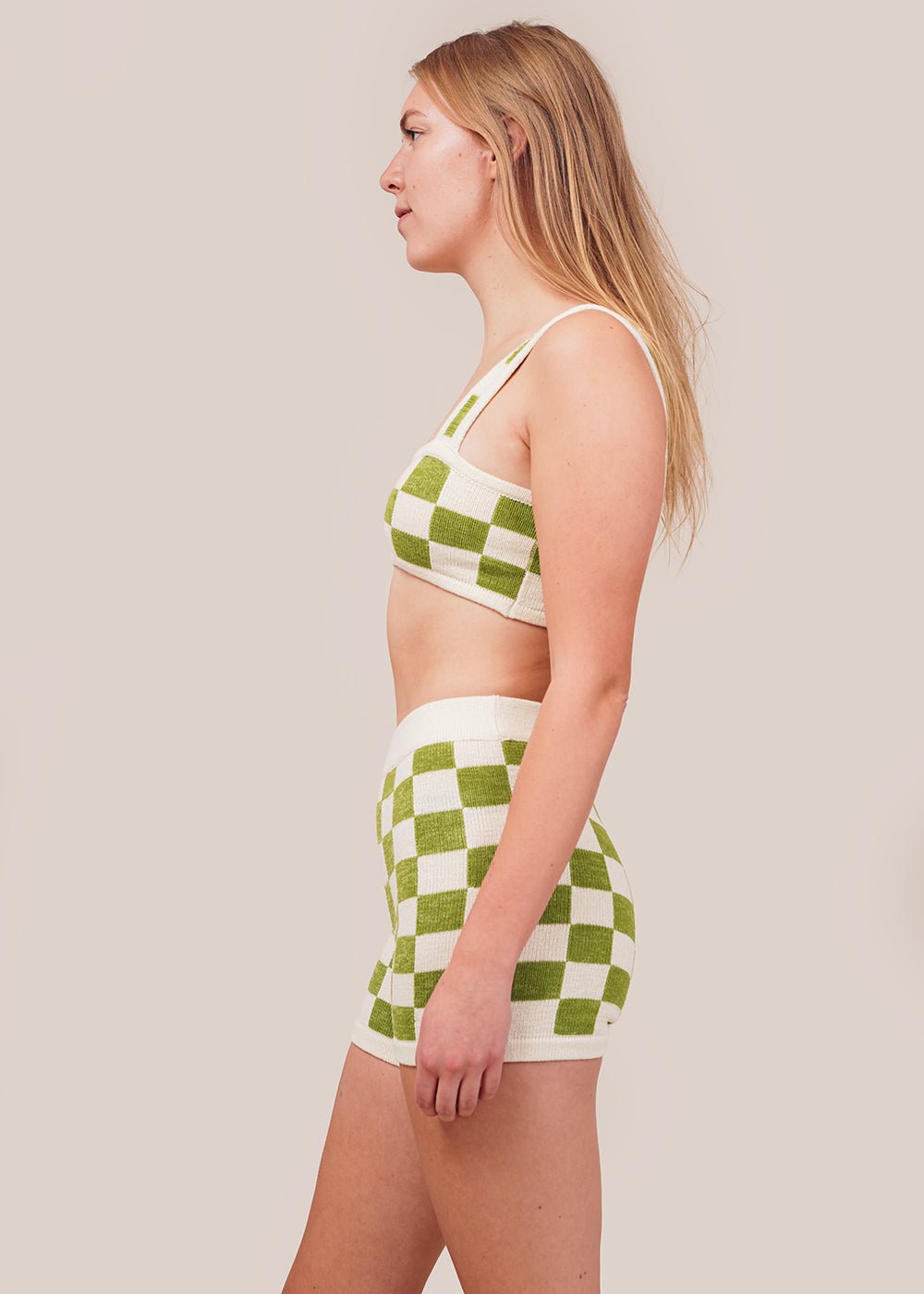 Belle The Label Wasabi Knit Shorts - New Classics Studios Sustainable Ethical Fashion Canada