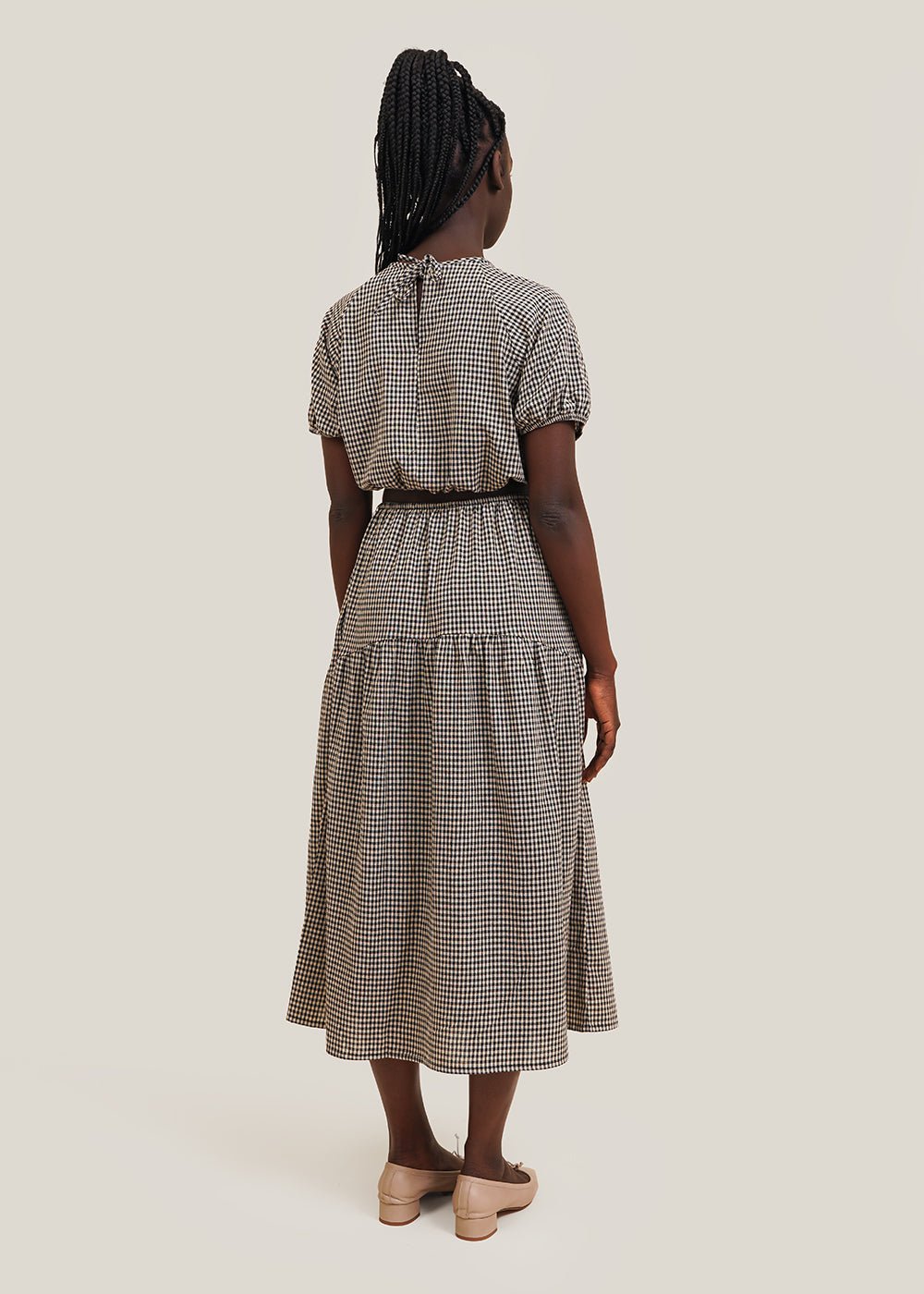 Bronze Age Dani Gingham Field Skirt - New Classics Studios Sustainable Ethical Fashion Canada