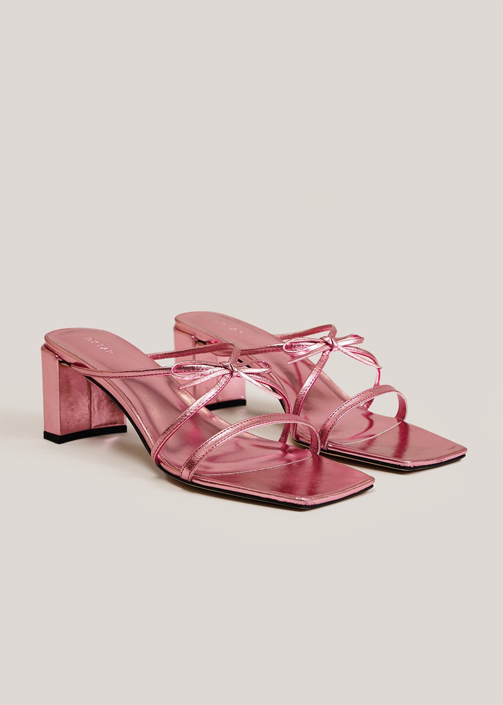 Metallic Pink June Sandals