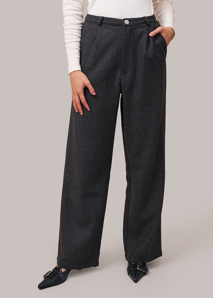 Sustainable High Waisted Wide Leg Pants – SNIDEL