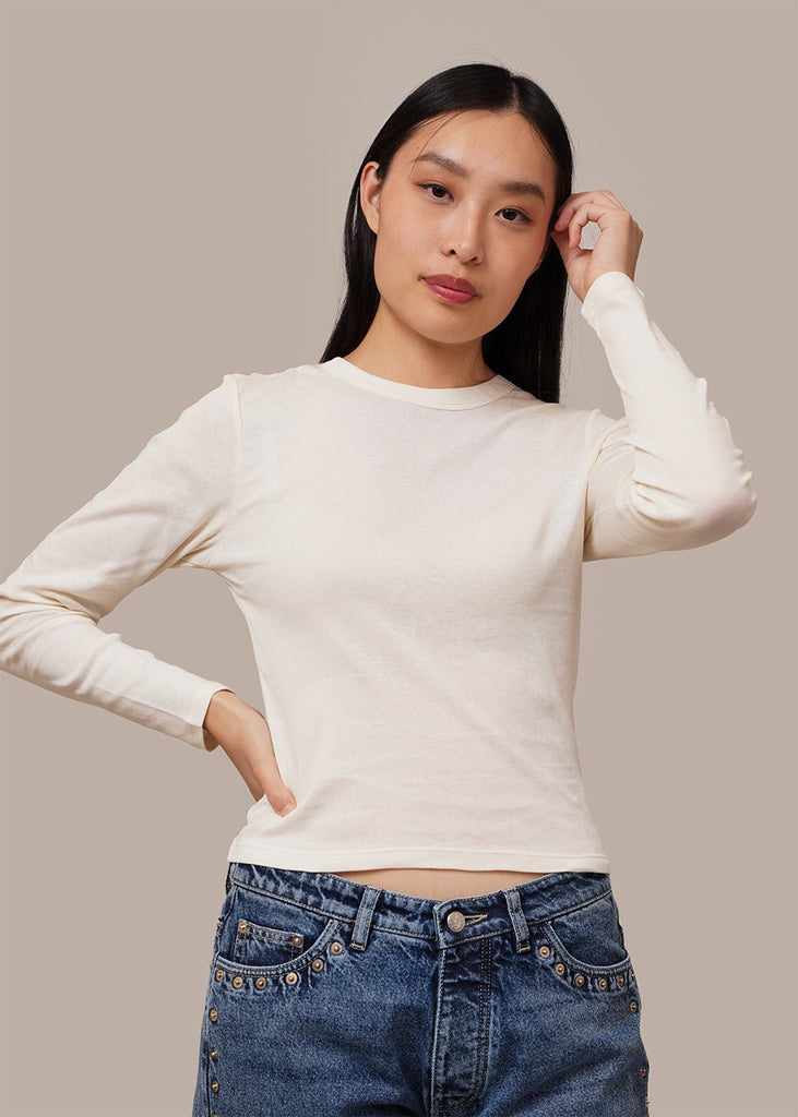 By Signe Off-White Ada Longsleeve Shirt - New Classics Studios Sustainable Ethical Fashion Canada