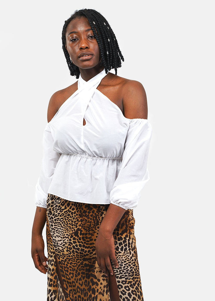 Ciao Lucia Shell White Valentina Top - New Classics Studios Sustainable Ethical Fashion Canada