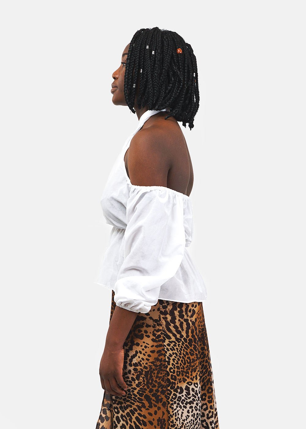 Ciao Lucia Shell White Valentina Top - New Classics Studios Sustainable Ethical Fashion Canada