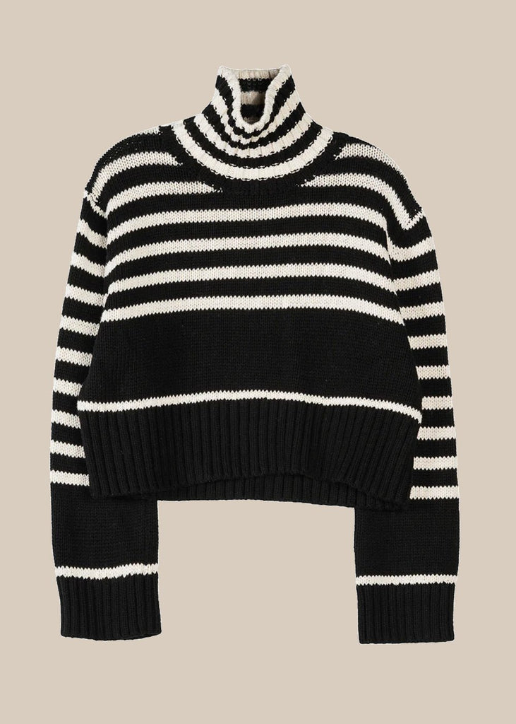 Ciao Lucia Striped Luigi Turtleneck Sweater - New Classics Studios Sustainable Ethical Fashion Canada